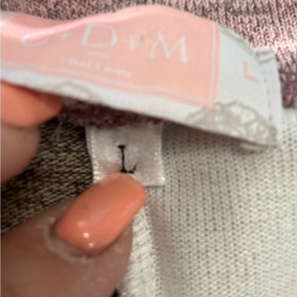 C+D+M Collection EUC Round Neck Color Block Patch Pocket Lightweight Shirt Large - Picture 12 of 14